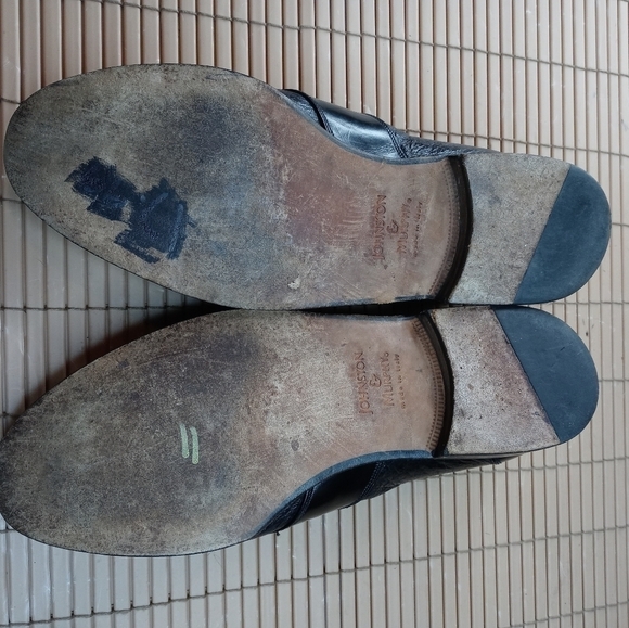 Johnston Murphy Domani Black Leather kiltie tassel Loafer made in Italy … - Picture 11 of 11